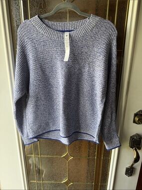 lululemon athletica Light Heather Blue Crewneck Sweater